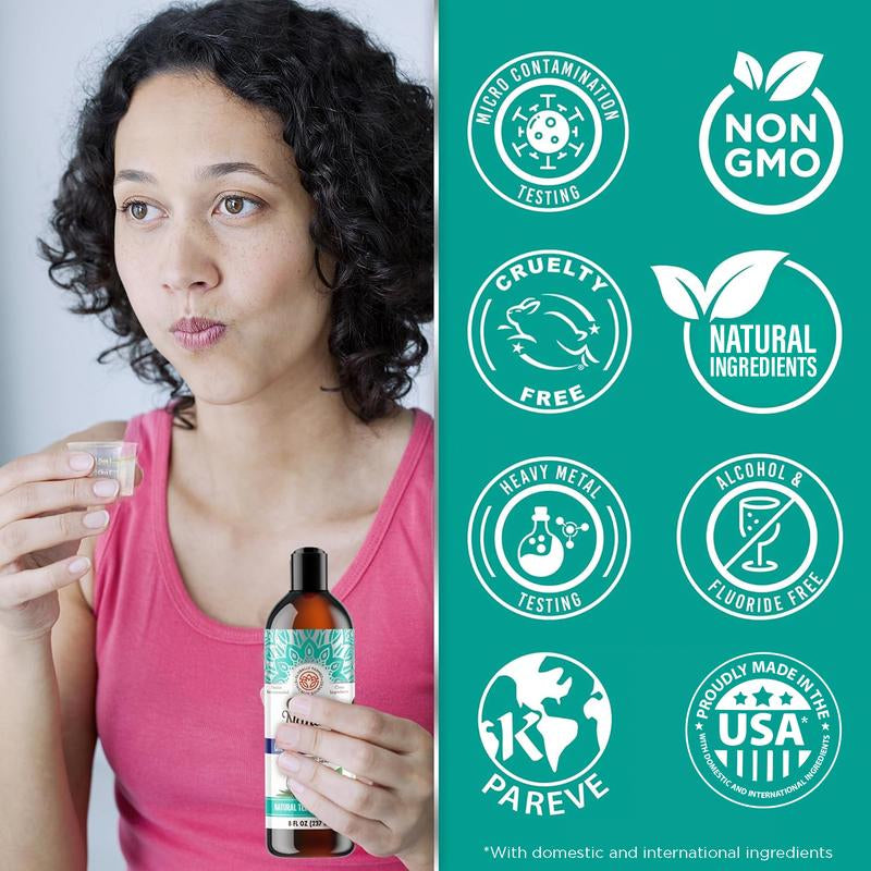 Gurunanda Cocomint Pulling Oil with 7 Essential Oils & Vitamins D, E & K2 - 8 Oz